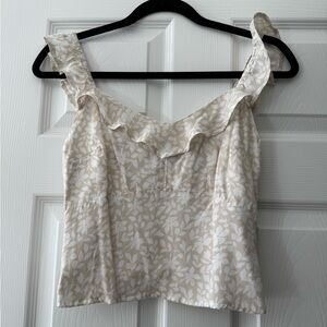 Abercrombie & Fitch Cream Floral Blouse